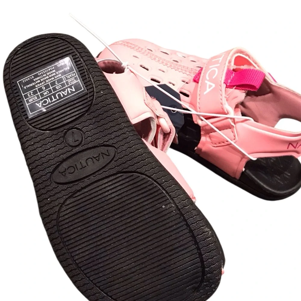Nautica Pearl 3 Sandals Beach Water Shoes Toddler‎ Girl's Size 7  Pink NWT
